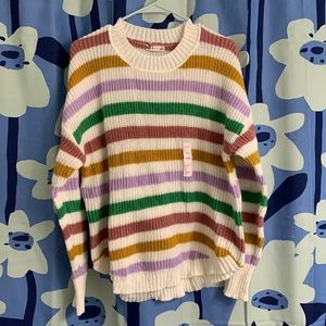 MULTICOLOR STRIPED SWEATER